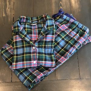 Lands end Flannel pajama set